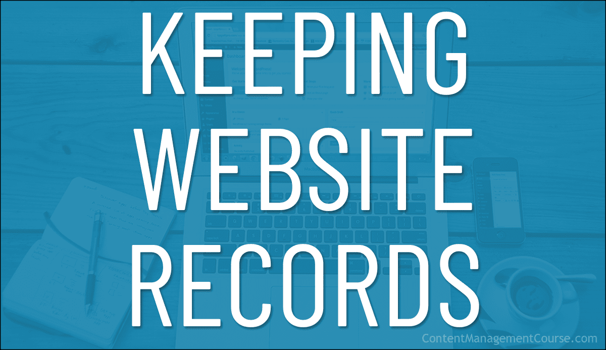 Keeping Website Records